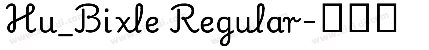 Hu_Bixle Regular字体转换